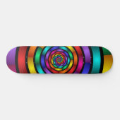 Runde und psychedelische Fraktal Art Skateboard (Horizontal)