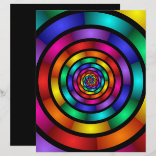 Runde und psychedelische Fraktal Kunst