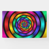 Runde und psychedelische Fraktal Kunst Banner (Horizontal)