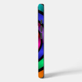 Runde und psychedelische Fraktal Kunst Case-Mate iPhone Hülle (Rückseite / Links)