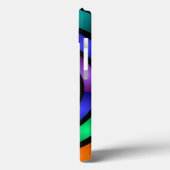 Runde und psychedelische Fraktal Kunst Case-Mate iPhone Hülle (Rückseite / Links)