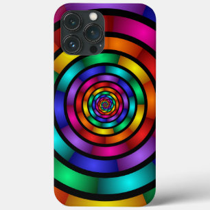 Runde und psychedelische Fraktal Kunst Case-Mate iPhone Hülle