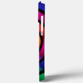 Runde und psychedelische Fraktal Kunst Case-Mate iPhone Hülle (Rückseite / Links)