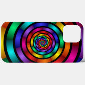 Runde und psychedelische Fraktal Kunst Case-Mate iPhone Hülle (Rückseite (Horizontal))