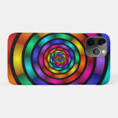 Runde und psychedelische Fraktal Kunst Case-Mate iPhone Hülle (Rückseite (Horizontal))