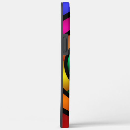 Runde und psychedelische Fraktal Kunst Case-Mate iPhone Hülle (Rückseite / Rechts)