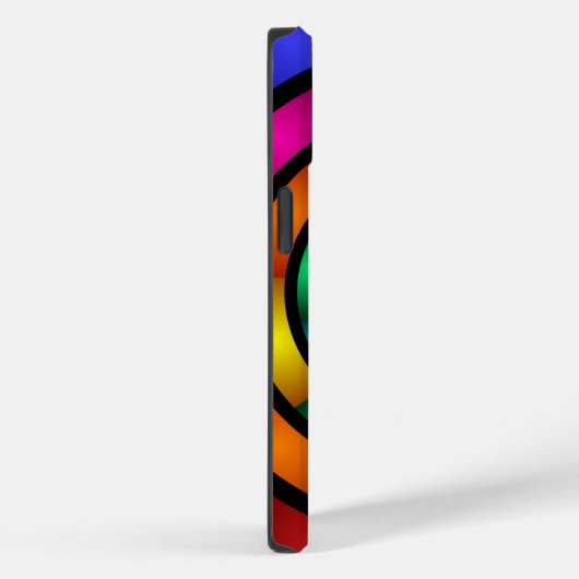 Runde und psychedelische Fraktal Kunst Case-Mate iPhone Hülle (Rückseite / Rechts)