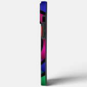 Runde und psychedelische Fraktal Kunst Case-Mate iPhone Hülle (Rückseite / Links)