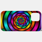 Runde und psychedelische Fraktal Kunst Case-Mate iPhone Hülle (Rückseite (Horizontal))