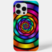Runde und psychedelische Fraktal Kunst Case-Mate iPhone Hülle (Rückseite)