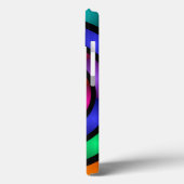 Runde und psychedelische Fraktal Kunst Case-Mate iPhone Hülle (Rückseite / Links)