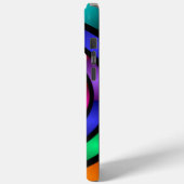 Runde und psychedelische Fraktal Kunst Case-Mate iPhone Hülle (Rückseite / Links)