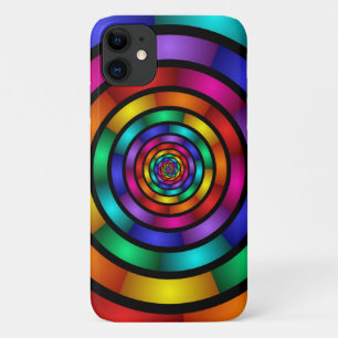 Runde und psychedelische Fraktal Kunst Case-Mate iPhone Hülle