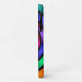 Runde und psychedelische Fraktal Kunst Case-Mate iPhone Hülle (Hinten/Links)