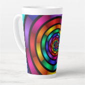 Runde und psychedelische Fraktal Kunst Milchtasse (Linke Ecke)
