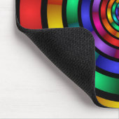 Runde und psychedelische Fraktal Kunst Mousepad (Ecke)