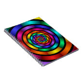 Runde und psychedelische Fraktal Kunst Notizblock (Rechte Seite)