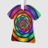 Runde und psychedelische Fraktal Kunst Ornament (Vorderseite)