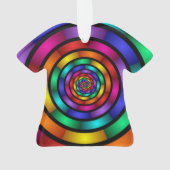 Runde und psychedelische Fraktal Kunst Ornament (Rückseite)