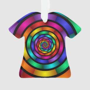 Runde und psychedelische Fraktal Kunst Ornament