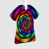 Runde und psychedelische Fraktal Kunst Ornament (Vorderseite)