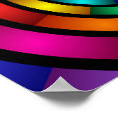 Runde und psychedelische Fraktal Kunst Poster (Ecke)