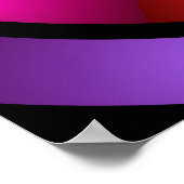 Runde und psychedelische Fraktal Kunst Poster (Ecke)