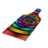 Runde und psychedelische Fraktal Kunst Schneidebrett (Ecke)