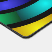 Runde und psychedelische Fraktal Kunst Schreibtischunterlage (Ecke)