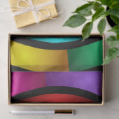 Runde und psychedelische Fraktal Kunst Seidenpapier (Geschenk)