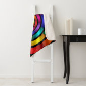 Runde und psychedelische Fraktal Kunst Sherpadecke (Beispiel)