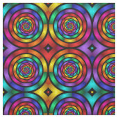 Runde und psychedelische Fraktal Kunst Stoff (Muster)