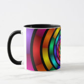 Runde und psychedelische Fraktal Kunst Tasse (Links)