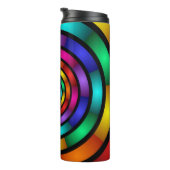 Runde und psychedelische Fraktal Kunst Thermosbecher (Nach rechts gedreht)