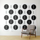 Runde und rechteckige Logokombination Schritt und Wandteppich (Beispiel (Horizontal))