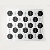 Runde und rechteckige Logokombination Schritt und Wandteppich (Vorderseite (Horizontal))