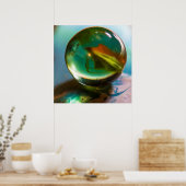 Runde und Runde 24 x 24-Wertpapier (Matte) Poster (Küche)