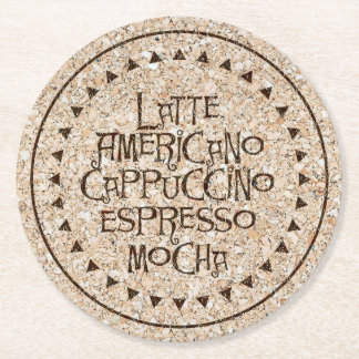 Runde Untersetzer des Korkens