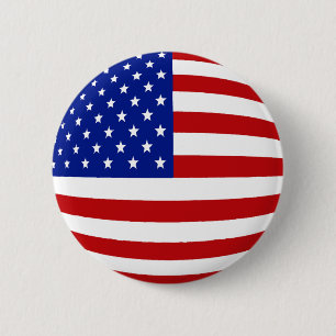 RUNDE US-FLAGGE BUTTON