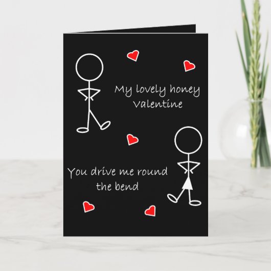 Runde Valentine Feiertagskarte (Vorderseite)