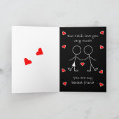 Runde Valentine Feiertagskarte (Innenseite)