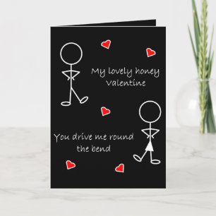 Runde Valentine Feiertagskarte
