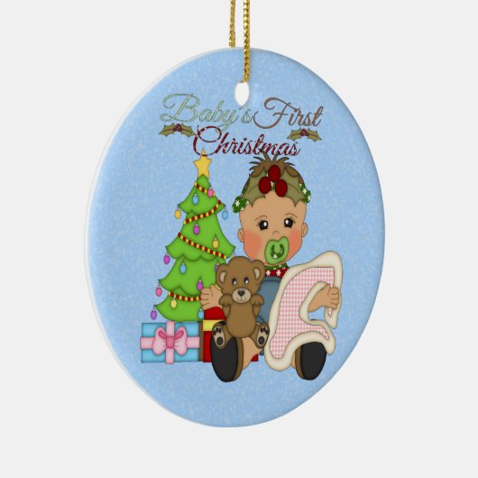 Runde Verzierung des Babys 1. Weihnachts Keramik Ornament (Rechts)