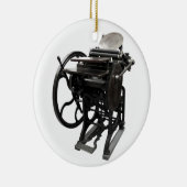 runde Verzierung des Briefbeschwerers 1888 Keramik Ornament (Rechts)