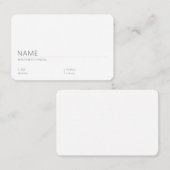 Runde Visitenkarte Selbst Gestalten - Vorlage (Vorne/Hinten)