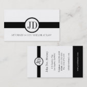 Runde von Anwalt Ribbon Visitenkarte (Vorne/Hinten)