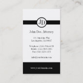 Runde von Anwalt Ribbon Visitenkarte (Rückseite)