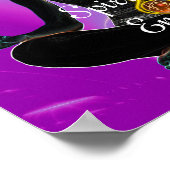 RUNDE VON ASCLEPIUS 7 CHAKRAS, YOGA LOTUS POSE Ros Poster (Ecke)