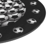 Runde Vorstand der Fußballsaison Schneidebrett (Ecke)