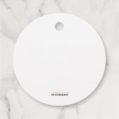 Runde Vorzugstriche - Grüne Grenze mit bearbeitbar Geschenkanhänger (Rückseite)